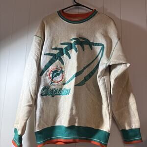 VTG 90s Miami Dolphins Legends Athletic Sweatshirt Mens Large Embroidered USA ii